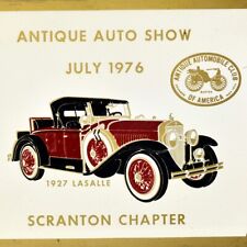1976 Antique Auto Car Show Meet AACA 1927 Lasalle Scranton Pennsylvania Plaque picture