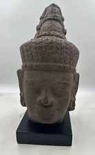 Vintage Carved Resin Balinese Indonesian Figure Head Wood Bust 15