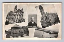 Pittsburg PA-Pennsylvania, Post Office, Old Fort, Courthouse, Vintage Postcard picture