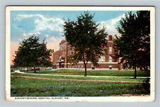 Elkhart IN-Indiana Elkhart General Hospital, Period Car, c1916 Vintage Postcard picture