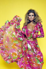 Raquel Welch 24X36 Poster looking glam in colorful dress picture