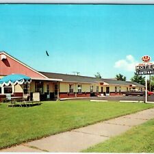 c1960s Superior, Wis. Shore Line Motel Chrome Photo Postcard Advertising A22 picture