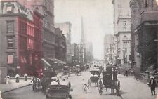 Fifth Avenue New York City New York Horse Drawn Carriages UDB c1905 Postcard picture