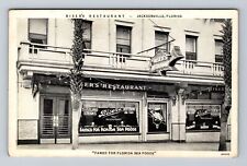 Jacksonville FL-Florida, Biser's Restaurant Advertising Antique Vintage Postcard picture