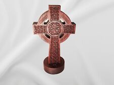 Celtic Cross with base - Christian - Jarrah Hard Wood - Australian Made picture