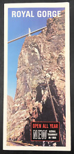 1969 Royal Gorge Bridge Aerial Tramway Colorado Flyer Brochure Travel Souvenir picture