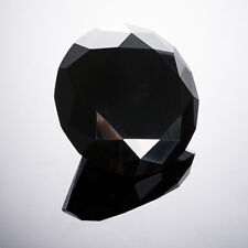 8pcs Black Crystal Paperweight Cut Glass Giant Diamond Jewel Craft Decor 40mm picture