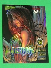 WIZARD MAGAZINE SERIES 4 CHROME REFRACTOR CHROMIUM PROMO CARD #15 WITCHBLADE picture