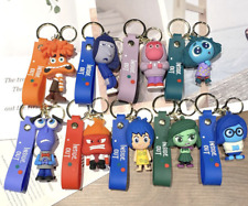 9 Styles Cute Disney Inside Out 2 PVC Bags Hanger Pendant Keychains Key Rings picture