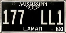 2020 EXPIRED Mississippi “Blackout” License Plate picture