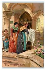 Postcard Lord's Prayer Thy Kingdom Come religious embossed PFB 7064 T5 picture