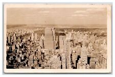 Empire State Building RPPC ~ North View Aerial picture