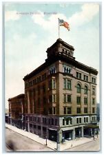 c1910's Alhambra Theatre Exterior Roadside Flag Milwaukee Wisconsin WI Postcard picture
