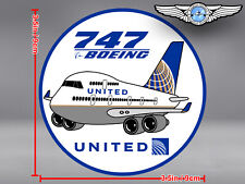 UNITED AIRLINES UAL PUDGY BOEING B747 B 747 DECAL / STICKER picture