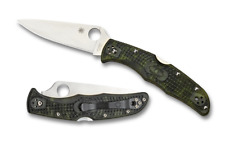 Spyderco Knife Endura 4 Lockback Zome Green VG10 Steel C10ZFPGR Pocket Knives picture