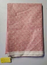 Vintage Waverly Fabric Royal Copenhagen Manufactory Floral Pink and White picture
