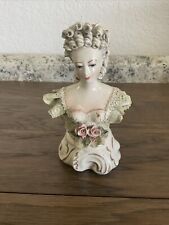Vintage Cordey Cybis Victorian woman lady bust porcelain figurine 4018 picture