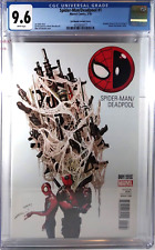 🔥🔴 CGC 9.6 NM+ SPIDER-MAN DEADPOOL #1 MIKE DEL MUNDO VARIANT FIRST PRINT 2016 picture