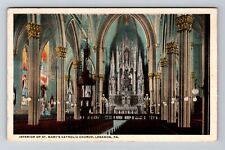 Lebanon PA-Pennsylvania Interior St Mary Catholic Church Vintage c1918 Postcard picture