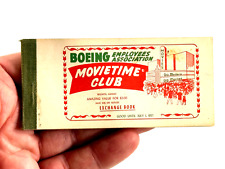 vtg 1957 Wichita Kansas KS Boeing Employees Movie Club Coupons FOX picture