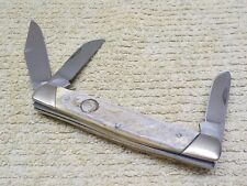 Vintage BOKER U.S.A. TREE BRAND three  blade folding Large STOCKMAN knife picture