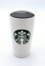 Starbucks 2019 Mermaid Tumbler Ceramic Travel Coffee Mug White 12 Oz with Lid picture