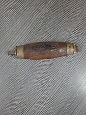 RARE WWII ERA BARREL KNIFE W/HAND CARVED SHEATH FROM ESKILSTUNA SWEDEN C1939-45 picture