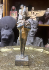 RARE ANCIENT EGYPTIAN ANTIQUES Statue God Osiris Head Court Of the Dead Egypt BC picture