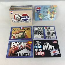 PEPSI-COLA AROUND THE GLOBE Dart Flipcards 2000 Complete Card Set WORLDWIDE ADS picture