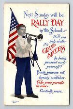 c1909 Laramie Wyoming WY Methodist Episcopal Church Rally Day Postcard picture