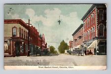 Orrville OH-Ohio, Scenic View West Market Street, Antique Vintage Postcard picture