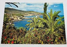 Vintage Postcard Funchal Madeira Portugal City Harbor Palm Trees Jetty View P2 picture