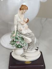Vtg Marked & Autograph Giuseppe Armani Figurines Maternity w/ Flowers 1988  picture