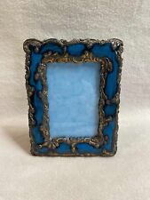 Vintage Blue/Gold Picture Frame (insert: 3 x 5) picture