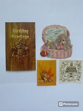 Vintage 70s Greeting Cards Set Of 4 HALLMARK picture