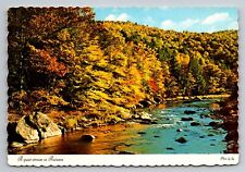 Greetings From The Pocono Mountains Pennsylvania Vintage Unposted Postcard picture