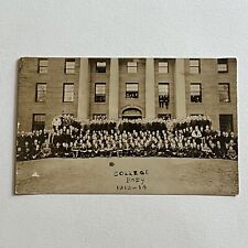 Antique RPPC Real Photograph Postcard College Wesleyan University Middletown CT picture
