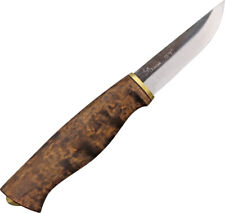 Kellam Wolverine Pro Curly Birch Wood Carbon Steel Fixed Blade Knife KPW3 picture