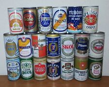 #2 Nice EMPTY set 20 beer cans from Europe from the 80's picture