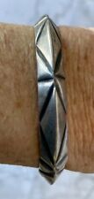 Mark Chee Navajo Silver Cuff Bracelet Indian Jewelry Silver picture