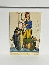 Postcard Boy Fishing A67 picture