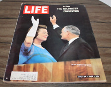 Vintage Life Magazine JULY 24, 1964 Peggy & Barry Goldwater GREAT ADS picture