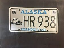 Alaska license plate Expired 2021 -  HR 938 with 1928 Model A Roadster picture