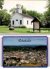 2~4X6 Postcards Chehalis, WA Washington CLAQUATO CHURCH & AERIAL VIEW  Lewis Co picture