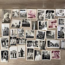 Vintage Black & White Photos Lot Of 100+ Family Couples Children Kids & More B&W picture