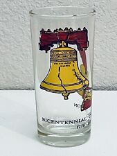 Vintage USA Bicentennial Celebration Glass 1776-1976 Liberty Bell Philly 12oz picture