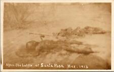 Mexican Revolution 1913 Battle Santa Rosa Mexico Corpses Postcard unused 1910s picture