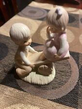 Lefton China - The Christopher Collection - Girl/Boy on See Saw  #03474 - EUC.. picture