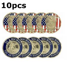 10PC Police Officer St Michael Law Enforcement Challenge Coin picture