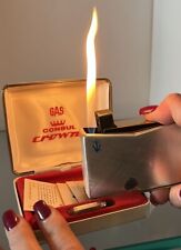 Consul Crown Lighter IN Gas With Pencil Case Edition how-To Functional Vintage picture